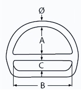 Кольцо дельта-образное с перемычкой