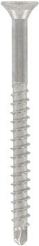Шуруп по дереву со сверлом, потайная головка с фрезерованными рёбрами, шестирадиусный шлиц (TORX), неполная резьба