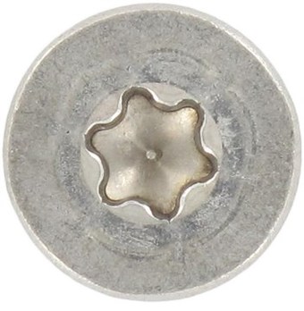 Шуруп для тонких металлических листов, потайная головка, шестирадиусный шлиц (TORX), полная резьба