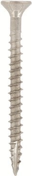 Фасадный шуруп, потайная головка, шестирадиусный шлиц (TORX), четырёхгранная резьба, режущий конец