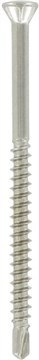 Шуруп по дереву со сверлом, полупотайная головка под 60 градусов, фрезерованные рёбра, шестирадиусный шлиц (TORX)