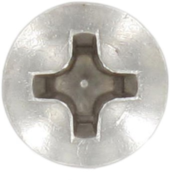 Шуруп для тонких металлических листов, полупотайная головка, крестообразный шлиц (Pz, Ph), полная резьба