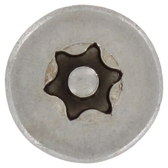 Саморез,потайная головка, шестирадиусный шлиц со штырьком (TORX), полная резьба